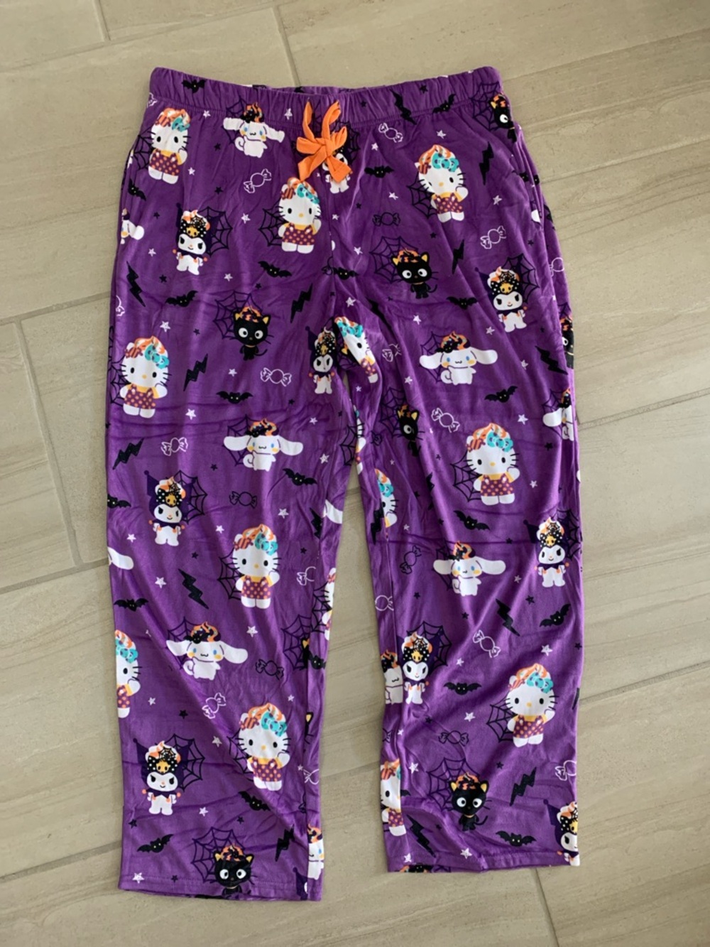 Sanrio Purple Halloween Hello Kitty Pajama Pants